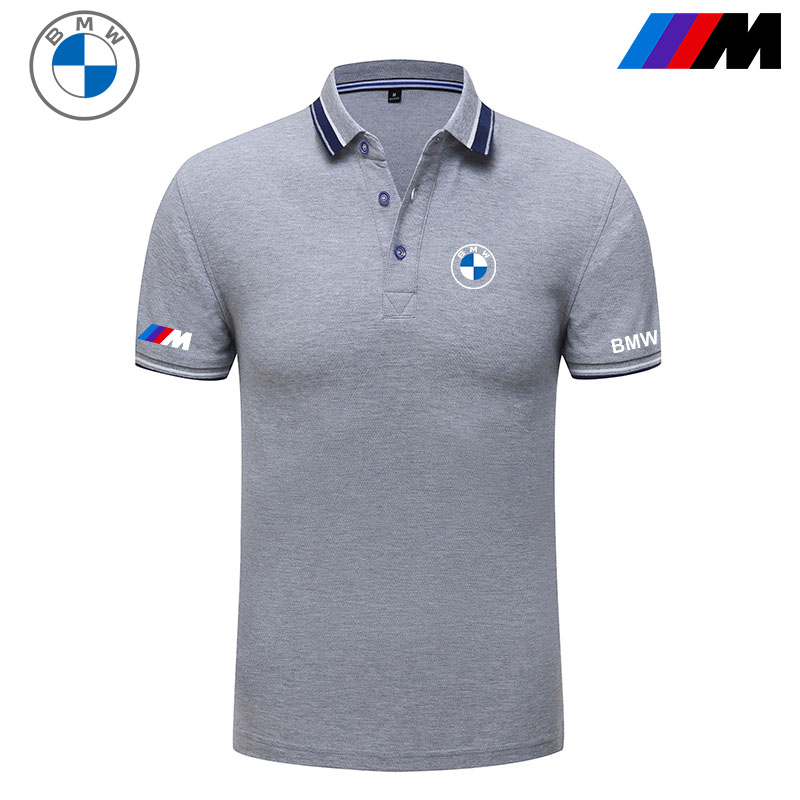 2022 Polo BMW M Motorsport Col Contrasté Coton Extensible Homme Manche Courte